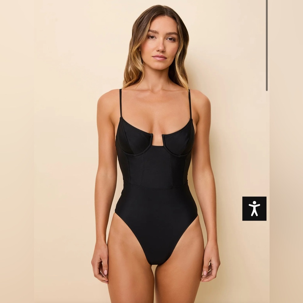 Solid & Striped Veronica One Piece Noir Swimsuit NWT